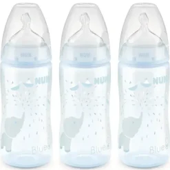 Nuk - 10Oz Smooth Flow Anti-Colic Bottle, Blue Elephant 3Pk - cutbabycare.com | baby boutique & care hub* Shop