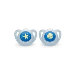 Nuk - Pacifier Genius Size 1, 2 Pk Outer Space Theme, Boy - cutbabycare.com | baby boutique & care hub* Outlet