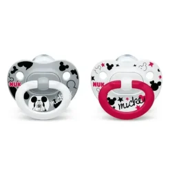 NUK - 2Pk Orthodontic Pacifiers Mickey/Minnie Mouse, 6/18M - cutbabycare.com | baby boutique & care hub* Discount