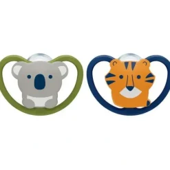 NUK - 2Pk Space Orthodontic Pacifiers, 0/6M - cutbabycare.com | baby boutique & care hub* Clearance