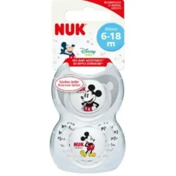 NUK MICKEY SLEEPTIME SOOTHER AGE2 6-18 months 2 Pack - cutbabycare.com | baby boutique & care hub* Sale