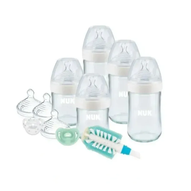 Nuk Simply Natural Glass Bottles 11Pc Gift Set - cutbabycare.com | baby boutique & care hub* Shop