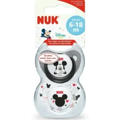 NUK Trendline BPA-Free Silicone Baby Dummy 6-18m, 2 Pack, Assorted Disney - cutbabycare.com | baby boutique & care hub* Cheap