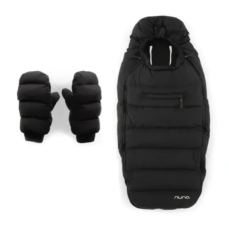 Nuna - Winter Stroller Set, Footmuff and Gloves - Caviar - cutbabycare.com | baby boutique & care hub* Fashion