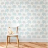 NuWallpaper Brewster Blue Elephant Parade Peel And Stick Wallpaper, Blue - cutbabycare.com | baby boutique & care hub* Cheap