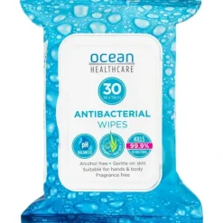 Ocean Healthcare Antibacterial Wipes 30 Pack - cutbabycare.com | baby boutique & care hub* Cheap