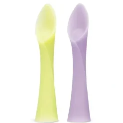 Ola Baby - 100% Silicone Soft-Tip Training Spoon for Baby Led Weaning, 2pack, Lemon/Lilac - cutbabycare.com | baby boutique & care hub* Cheap