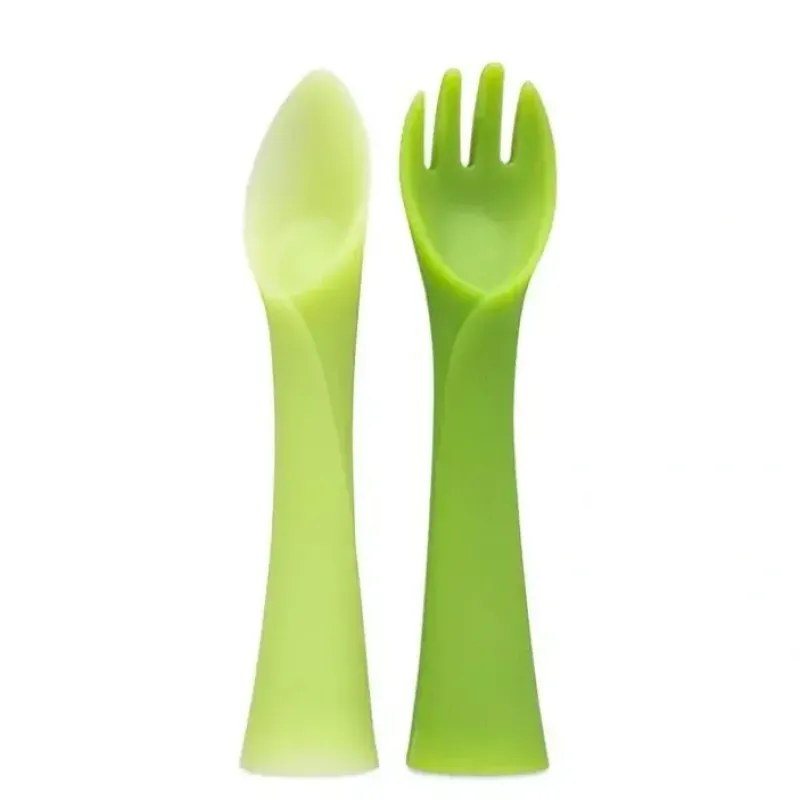 Ola Baby - 2Pk Training Fork + Spoon Set, Green - cutbabycare.com | baby boutique & care hub* Discount