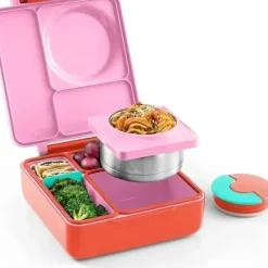 OmieBox - Insulated Bento Box with Leak Proof Thermos Food Jar, Pink Berry - cutbabycare.com | baby boutique & care hub* Best Sale