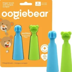Oogiebear - Finger Brush And Tongue Scraper - cutbabycare.com | baby boutique & care hub* Shop