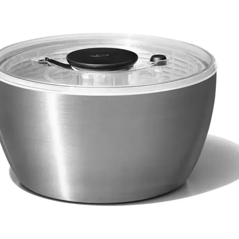 Oxo - Good Grips Stainless Steel Salad Spinner - cutbabycare.com | baby boutique & care hub* Sale