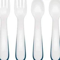 Oxo - 4Pk Tot Plastic Fork & Spoon Multipack, Navy - cutbabycare.com | baby boutique & care hub* Discount