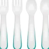 Oxo - 4Pk Tot Plastic Fork & Spoon Multipack, Teal - cutbabycare.com | baby boutique & care hub* Best Sale