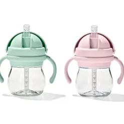 Shop All|Oxo - 2Pk Transitions Straw Cup With Handles 6 Oz, Opal & Blossom - cutbabycare.com | baby boutique & care hub