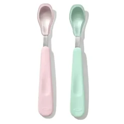 OXO - Tot Feeding Spoon Set with Soft Silicone, Opal/Blossom - cutbabycare.com | baby boutique & care hub* Clearance
