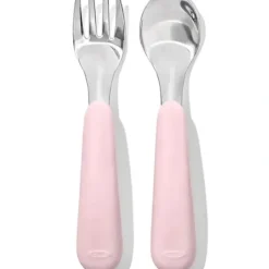 Shop All|OXO - Tot Fork and Spoon Set, Blossom - cutbabycare.com | baby boutique & care hub