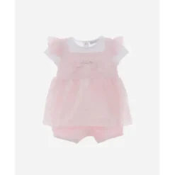 Patachou - Baby Girl Jersey Romper, Pink - cutbabycare.com | baby boutique & care hub* New