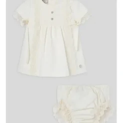 Paz Rodriguez - Baby Girl Dress & Bloomer Set, Cream - cutbabycare.com | baby boutique & care hub* Store