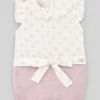 Paz Rodriguez - Baby Girl Knit Newborn Romper, Magnolia - cutbabycare.com | baby boutique & care hub* Sale