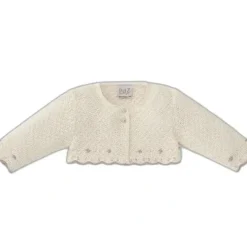 Paz Rodriguez - Baby Girl Knit Newborn Cardigan Pio Pio, Mist Pink/Cream - cutbabycare.com | baby boutique & care hub* Cheap