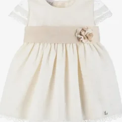 Paz Rodriguez - Baby Girls Ivory Tulle & Cotton Dress - cutbabycare.com | baby boutique & care hub* Best Sale
