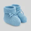 Paz Rodriguez - Baby Knit Booties Esencial, Ocean Blue - cutbabycare.com | baby boutique & care hub* Best Sale