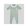 Paz Rodriguez - Baby Knit Newborn Romper Nidos, Powder Green/Cream - cutbabycare.com | baby boutique & care hub* New