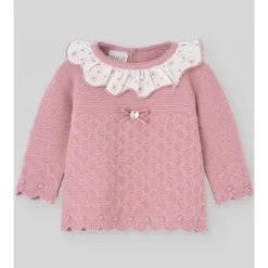 Paz Rodriguez - Baby Knit Newborn Sweater Dama, Makeup Pink - cutbabycare.com | baby boutique & care hub* Clearance