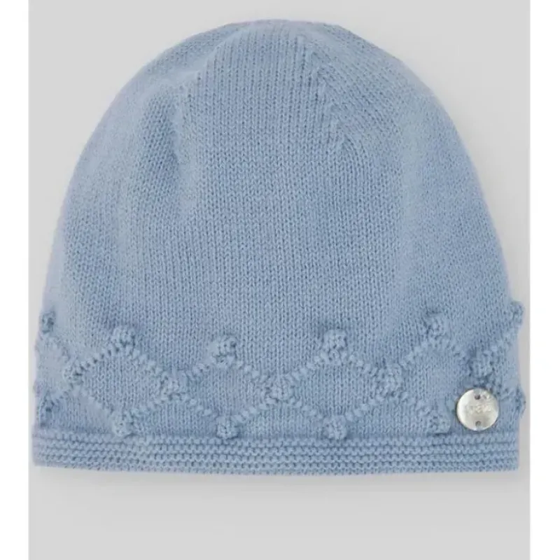 Paz Rodriguez - Baby Knit Newborn Hat, Chalk Blue - cutbabycare.com | baby boutique & care hub* Outlet