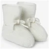 Paz Rodriguez - Baby Knit Newborn Booties Esencial, Cream - cutbabycare.com | baby boutique & care hub* Discount