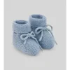 Paz Rodriguez - Baby Knit Newborn Booties Esencial, Chalk Blue - cutbabycare.com | baby boutique & care hub* Store