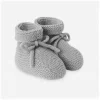 Paz Rodriguez - Baby Knit Newborn Booties Esencial, Grey Pearl - cutbabycare.com | baby boutique & care hub* Cheap