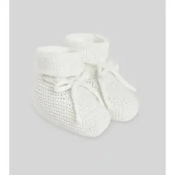 Paz Rodriguez - Baby Knit Newborn Booties, Beige - cutbabycare.com | baby boutique & care hub* Best Sale