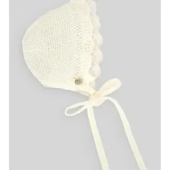 Paz Rodriguez - Baby Knit Newborn Bonnet, Beige - cutbabycare.com | baby boutique & care hub* Shop