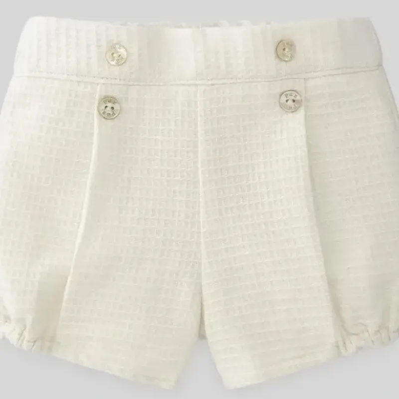 Paz Rodriguez - Baby Unisex Woven Short Neboa, Cream - cutbabycare.com | baby boutique & care hub* Cheap