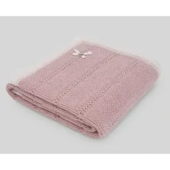 Paz Rodriguez - Knit Newborn Blanket Mimos, Powder Pink - cutbabycare.com | baby boutique & care hub* Flash Sale