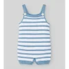 Paz Rodriguez - 2Pk Baby Set Knit Newborn Body & Knit Romper Stripes, White/Chalk Blue - cutbabycare.com | baby boutique & care hub* Fashion