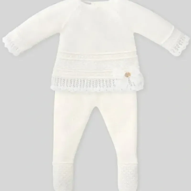 Paz Rodriguez - Take Me Home Set Knit Sweater & Leggings Dulzura, Cream - cutbabycare.com | baby boutique & care hub* Hot