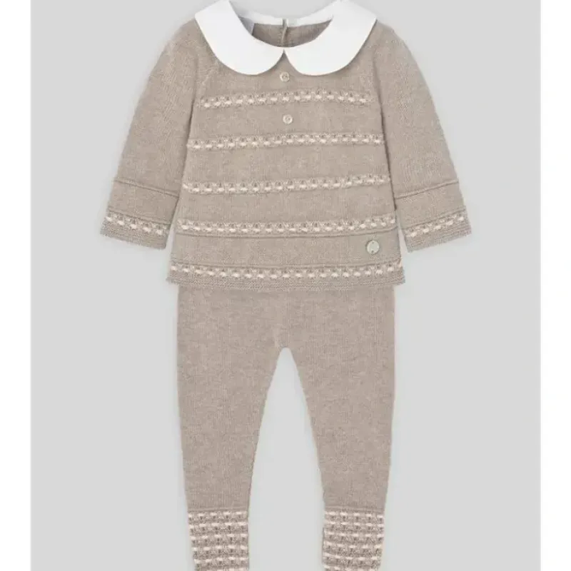 Paz Rodriguez - Take Me Home Sweater & Leggin Set Merlin, Blue Cloud/Light Brown - cutbabycare.com | baby boutique & care hub* Flash Sale
