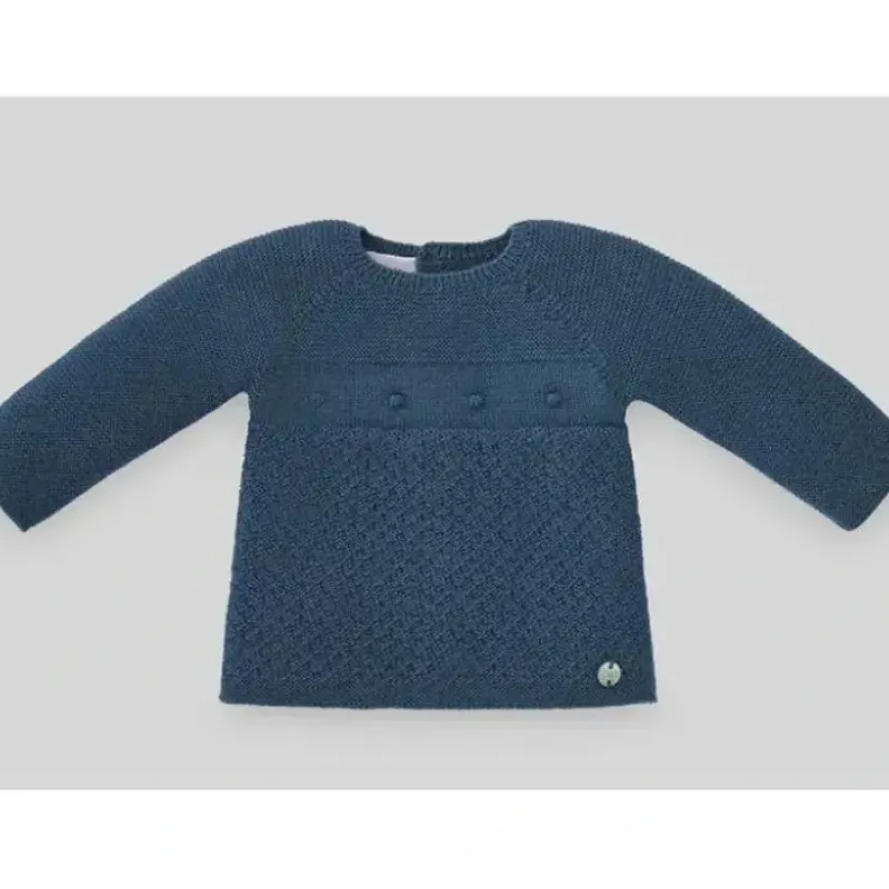 Paz Rodriguez - Take Me Home Set Knit Sweater & Leggins Teddy, Lead Blue - cutbabycare.com | baby boutique & care hub* Best Sale