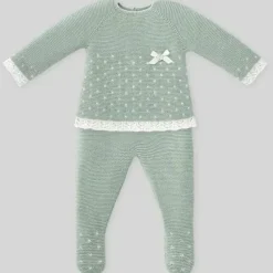 Paz Rodriguez - Take Me Home Set Knit Sweater & Leggins Nidos, Powder Green/Cream - cutbabycare.com | baby boutique & care hub* Outlet