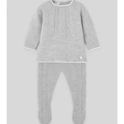 Paz Rodriguez - Take Me Home Set Sweater & Leggins Set Pulgarcito, Grey Pearl - cutbabycare.com | baby boutique & care hub* Flash Sale