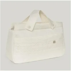 Paz Rodriguez - Woven Diaper Bag Dolina, Cream - cutbabycare.com | baby boutique & care hub* Sale