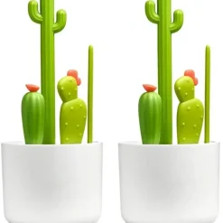Shop All|8pc Boon Cacti Baby Bottle Brush Set Cleaning/Washing Nipple/Straw Brushes GRN - cutbabycare.com | baby boutique & care hub