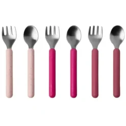 Shop All|6pc Boon Chow Baby/Toddler Stainless Steel Utensils Pink/Magenta 18M+ - cutbabycare.com | baby boutique & care hub