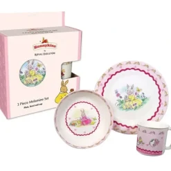 Shop All|3pc Bunnykins Melamine Set Sweethearts Design Plate/Bowl/Cup Feeding 18M+ Pink - cutbabycare.com | baby boutique & care hub