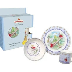 Shop All|3pc Bunnykins Melamine Set Shining Stars Design Plate/Bowl/Cup Feeding 18M+ Blue - cutbabycare.com | baby boutique & care hub