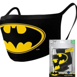 Shop All|2pc DC Comics Batman Logo Themed Fabric Reusable Mask/Face Covering Yellow/Black - cutbabycare.com | baby boutique & care hub