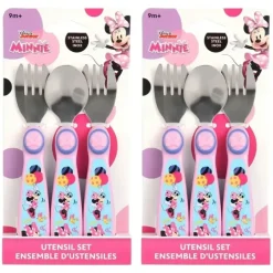 Shop All|6pc Disney Junior Minnie Mouse Flatware Stainless Steel Children's Utensils 9m+ - cutbabycare.com | baby boutique & care hub