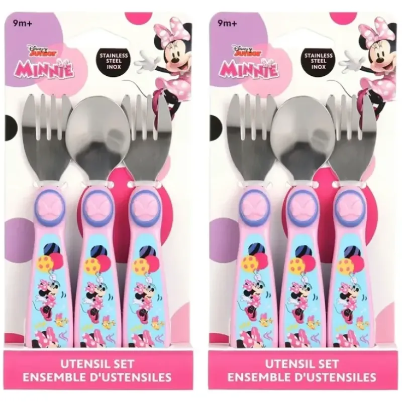 Shop All|6pc Disney Junior Minnie Mouse Flatware Stainless Steel Children's Utensils 9m+ - cutbabycare.com | baby boutique & care hub